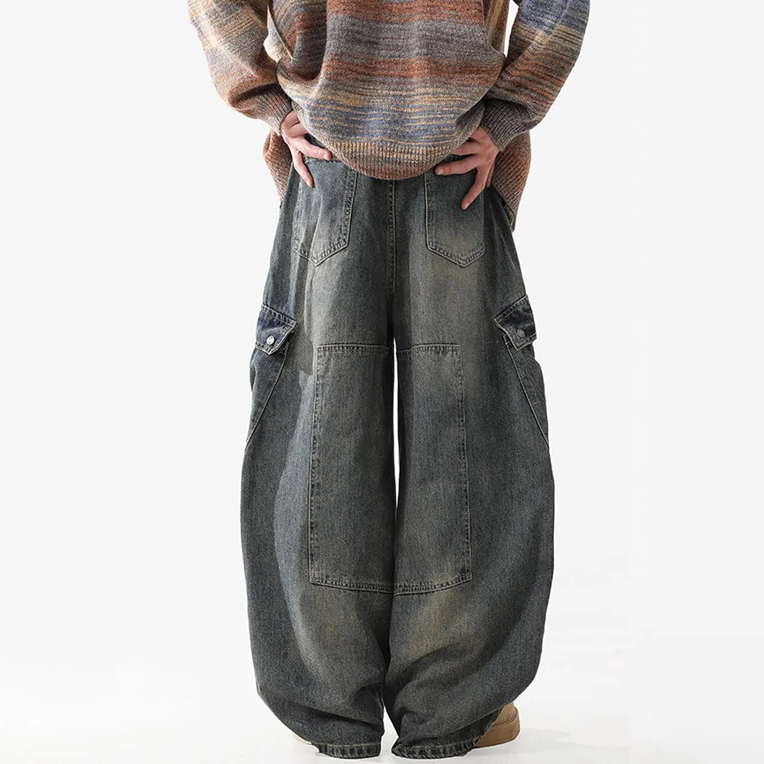 Y2K Vintage Baggy Jeans Fashion Graphic Causal Straight Leg Denim Pants