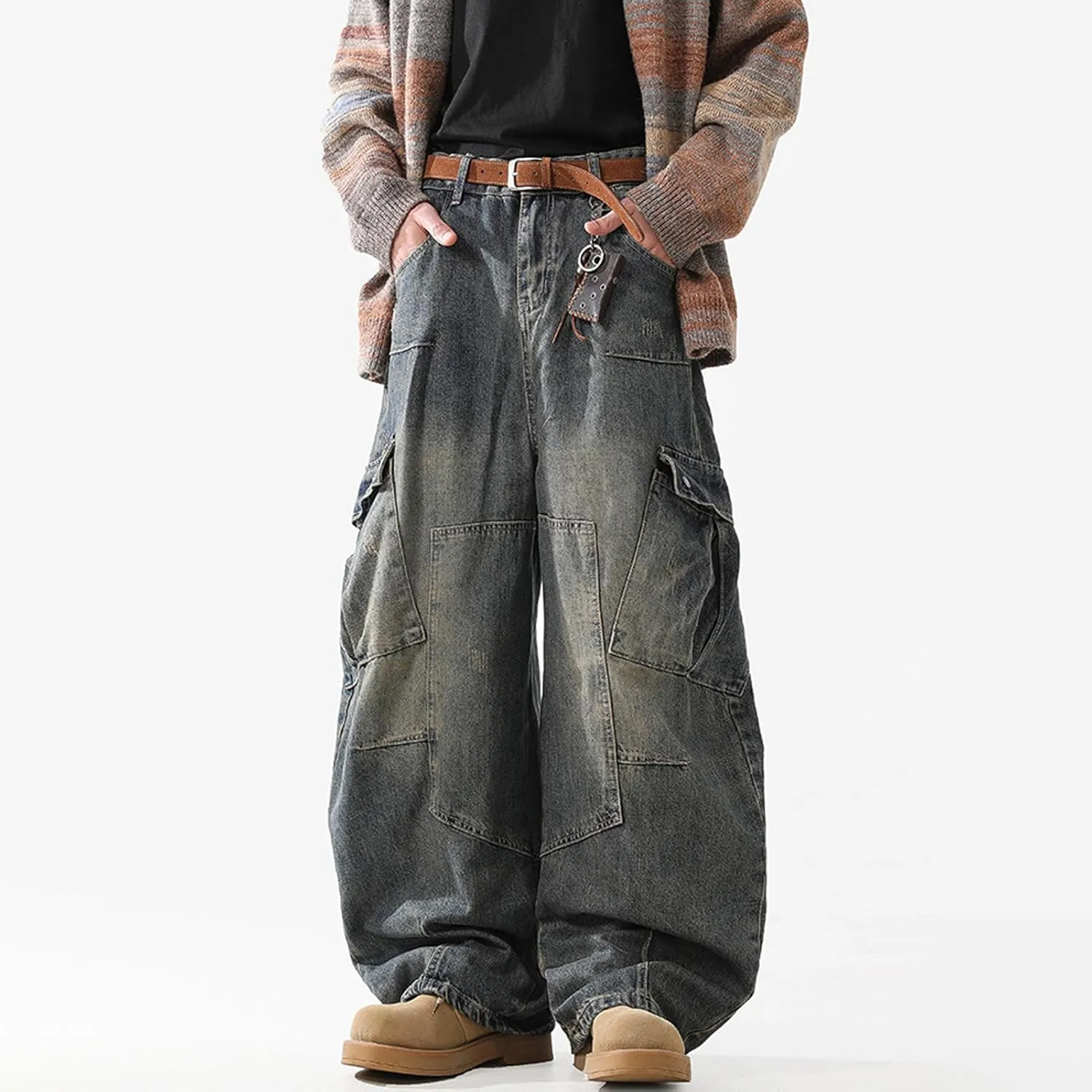 Y2K Vintage Baggy Jeans Fashion Graphic Causal Straight Leg Denim Pants