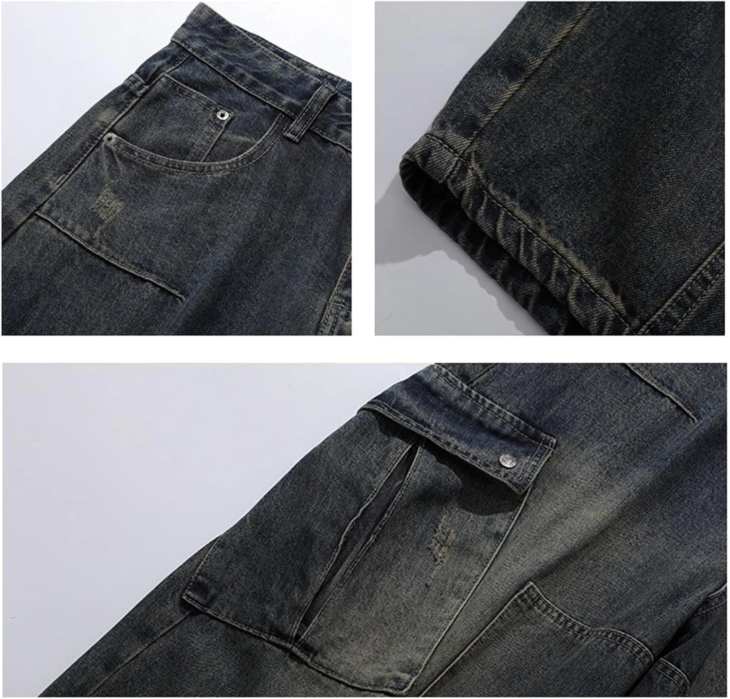 Y2K Vintage Baggy Jeans Fashion Graphic Causal Straight Leg Denim Pants