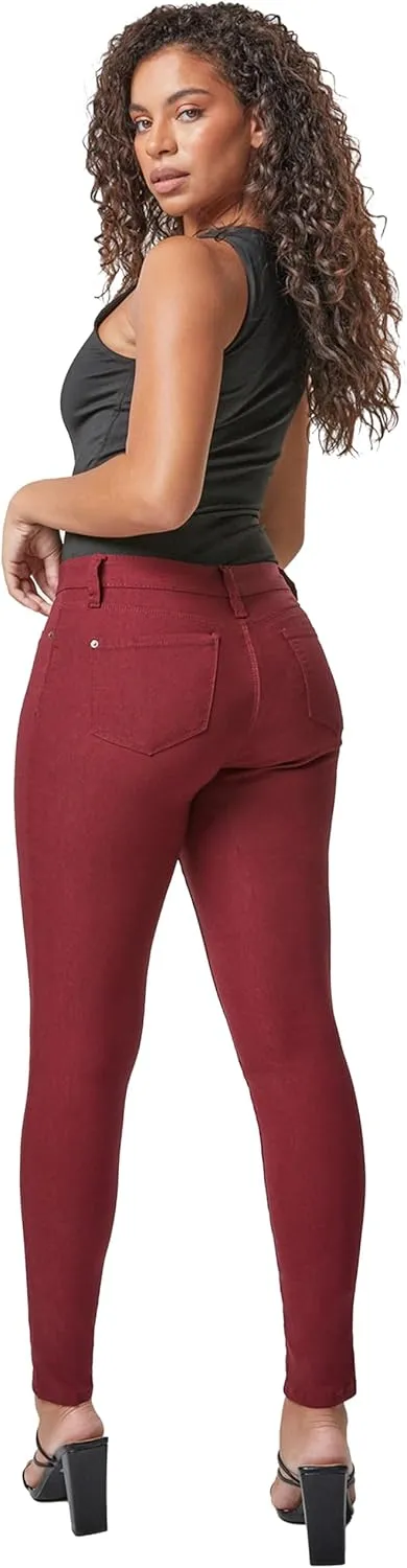 YMI Women's Hyperstretch Mid-Rise Skinny Jeans