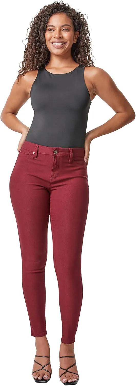 YMI Women's Hyperstretch Mid-Rise Skinny Jeans